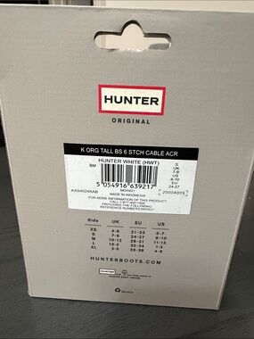 NIB Hunter Kids Original Boot Socks Navy Size S US 8-10 UK 7-9 EU 24-27